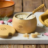 Formaggiera e Cucchiaino in Ceramica