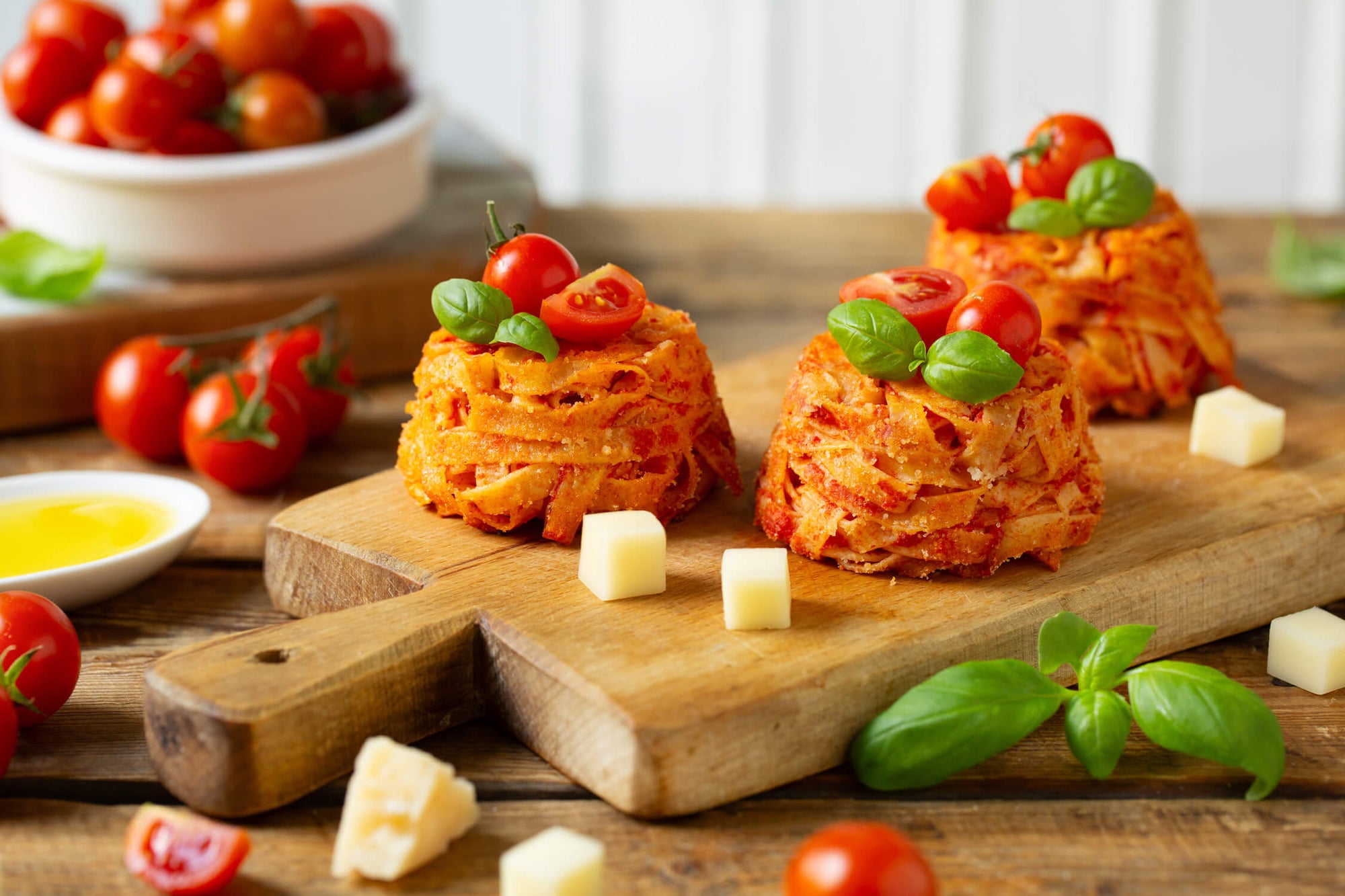 SMALL TAGLIATELLE TIMBALES