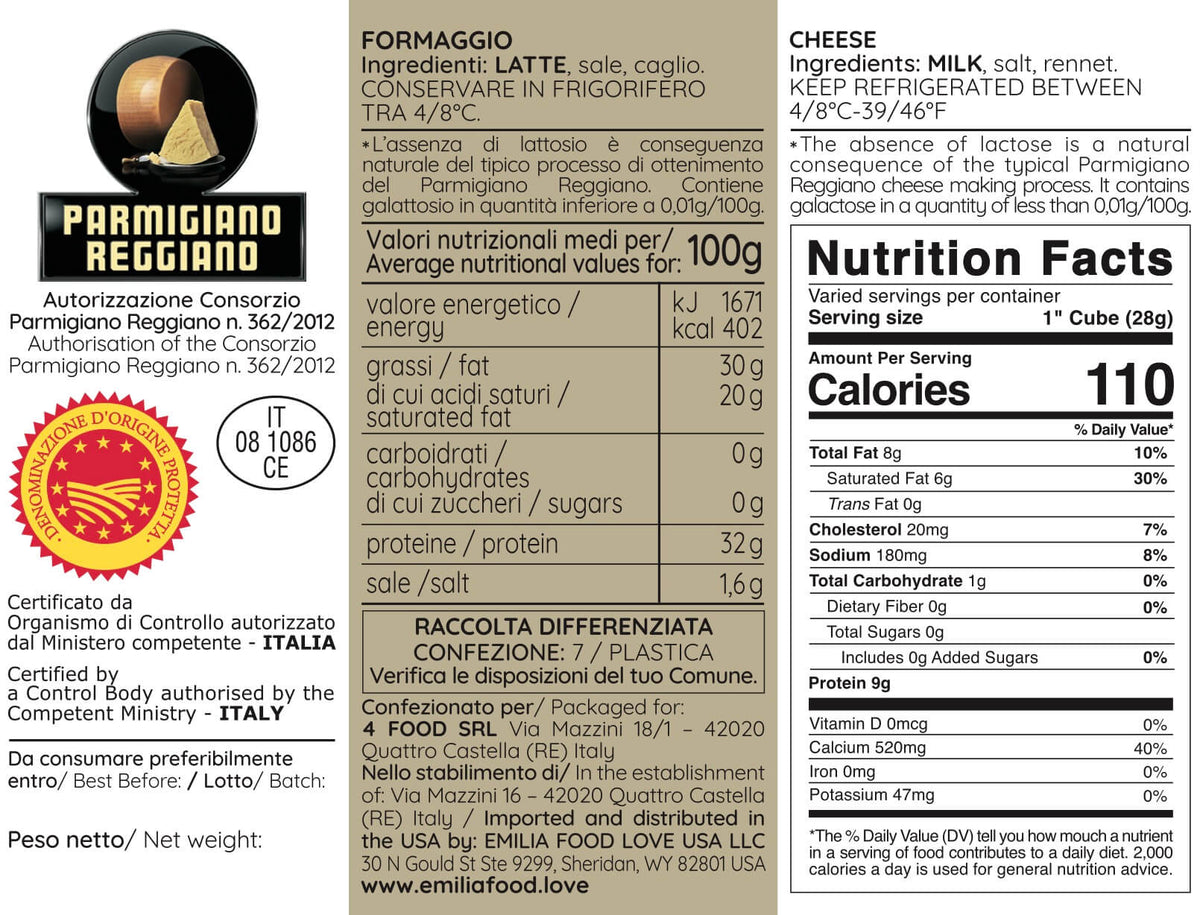 Parmigiano Reggiano DOP 100 mesi (Edizione Limitata)