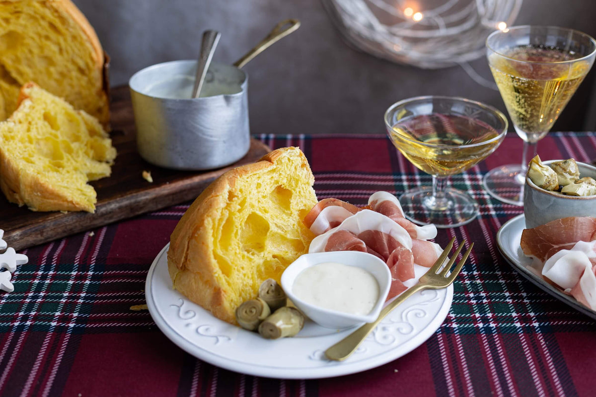 Recipe: Savory Panettone with béchamel and Parma ham