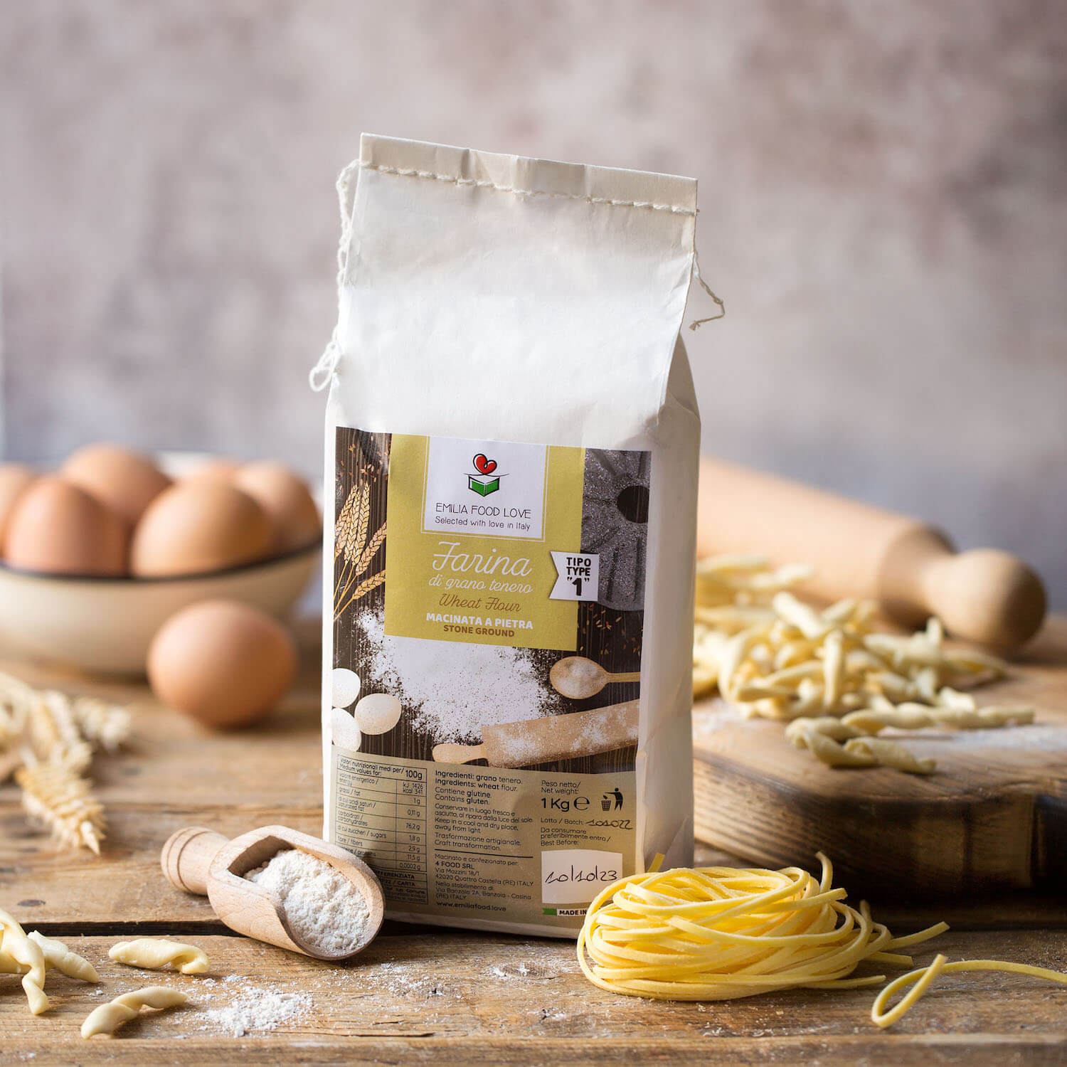Wheat Flour Type 1 Stone Ground - 3 pieces (3 KG)